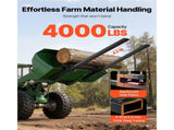 Pallet Forks, 1814 kg Clamp on Pallet Forks, 149 cm Total Length Heavy-Duty Tractor Fork with V952-TPHCKDJK60INXOZ1G001V0