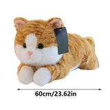 Weighted Cat Stuffed Animal Realistic Stuffed Cat Toy Throw Pillow Gray Weighted Stuffed Animals For V1366-AZ2-W-28060