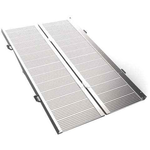 EQUIPMED 182cm Portable Folding Aluminium Access Ramp, 272kg Rated, for Wheelchair, Mobility V219-HELRMPEQ18SA