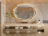 Round LED Anti-Fog Backlit Bathroom Mirror V767-XMR-Y18-938-AU