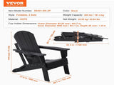 Adirondack Chair Plastic, Set of 2 All-Weather Portable Folding Fire Pit Chair, Outdoor Adirondack V952-SLADLDKYHSKZ8TB0XV0
