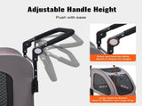 Pet Stroller, 4 Wheels Dog Stroller with Brakes, 160lbs Weight Capacity, Portable Puppy Stroller V952-CWTCDHK4QSHD3F05MV0