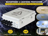 PV Combiner Box, 4 String with 15A Rated Current Fuse, 63A Circuit Breaker, Lightning Arreste V952-G2415A63AIP654HIKV0