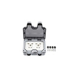 Outdoor Double Wall Socket With Usb Waterproof Heavy Duty Electrical Outlet With Wall Box V1188-MS-227-1552