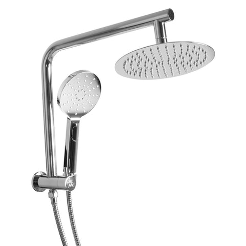 High Pressure Shower Head Set Rain Round Silver BS0113-SL