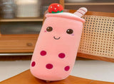 Bubble Tea Plush Pillow Soft Plush Toy Skin-Friendly Pillow Multiple Sizes Cute - Yellow - Size 36in V1107-DSZ-12536-YEL-36IN