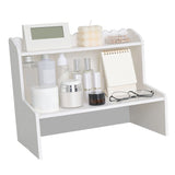 Desktop Wood Display Shelf Desk Multi Layer Storage Rack Mini Bookshelf Cosmetics Organizer L V1294-YM0703-3117230119413