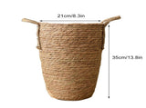 Straw Woven Baskets Vase Ornaments Living Room Flower Arrangements Dried Flowers Wicker Flower Pots V1294-YM0626-230113AH01-2