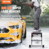 VEVOR Folding Work Platform, 660 lbs Load Capacity, Aluminum Drywall Stool Ladder, Heavy Duty Work V952-ZDPTGDBKD100CB92PV0
