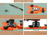 11 Pcs Diamond Saw, Adjustable Punch Locator Tile Saw with Diamond Coated Drill Bits V1237-ZY-715-376