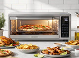 Devanti 48L Convection Oven Electric Fryer Bake Grill Ovens Benchtop 2000W Silver ECO-B-NHP-48L-SS