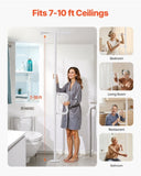 VEVOR Floor-to-Ceiling Transfer Pole 136kg Capacity for 2.14-3.05m Ceiling White V952-LDSAQFSBS710R8PPAV0