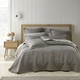 Bianca Zaria Taupe Embroidered Bedspread Set Super King V442-BCA-BEDSPREAD-ZARIA-TAUPE-SK