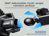 Black USB Car Backseat Dual Head Fan - 3 Speed Headrest Fan with 360 Degree Rotating Base, V888-ELOSUNG57504