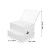 Acrylic Feedback Box with Lock for Election Use, Secure Transparent Ballot Box, 1 Set V1370-AZ4-16584