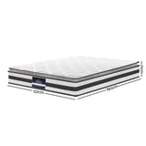 Giselle Bedding 21cm Mattress Pillow Top Double MATTRESS-0754-PT-D