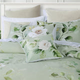 Bianca Salisbury Sage Floral Cotton Sateen Quilt Cover Set Queen V442-BCA-QUILTCS-SALISBURY-SAGE-QS