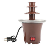 Three-Tier Hot Melt Chocolate Fountain Machine, Family Party Fondue Melting Pot with Rotating Tower V1366-AZ2-W-14784