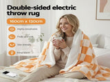 Giselle Electric Throw Rug Dual Side Fleece Flannel Heated Blanket Yellow EB-C-THROW-RUG-DS-CKYL