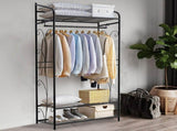 Extra Large Iron Clothes Rack Garment Hanging Stand V178-66755