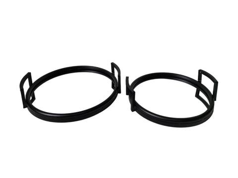 Eliza Round Tray - Set of 2 - Black V292-HD-TR-ROUND-S02-ELIZA-BLACK