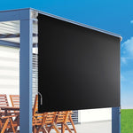 Retractable Straight Drop Roll Down Awning Garden Patio Screen 3.0X2.5M V63-842961