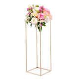 Wedding Flower Stand, 10PCS 80cm Column Flower Stand, Floral Stands with Hidden Screw, Rectangular V952-HLHJLFT10J80Y446M001V0