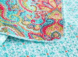 100% Cotton Aqua Coral Paisley Bloom Coverlet Bedspread Set V745-MMPAC060758Q13U