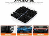 731pcs Car Trim Body Clips Kit Rivet Retainer Auto Panel Bumper Plastic Fastener V201-W12108837