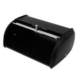 Bread Bin Bread Box Bread Holder Storage Container With Small Window for Kitchen Countertop Black V1294-YM0703-3117230095611