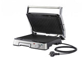 Devanti 2000W 3-in-1 Panini Press Grill Sandwich Maker 180&deg Open 4 Slice SM-4S-6001-BK