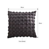 SOGA 2X 50cm Black Medieval-style Puff Rivet Square Product Throw Pillow FRENCHCUSHION214X2