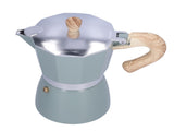 300ML Coffee Pot Moka Maker Coffee Kettle for Gas Stove Ethanol Stove Electrothermal FurnaceCyan V1294-YM0901-3118210170214