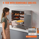 VEVOR Hot Box Food Warmer 4-Tier Concession Warming Cabinet with Water Tray V952-XXSPBWJ4CBTMEWPBXV3