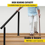 Handrail Outdoor Stairs, 3ft, 34 Inch Outdoor Handrail, Outdoor Stair Railing Adjustable from 0 to V952-LZLTFS3YCYGHSDLZ1V0