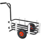 Beach Fishing Cart, 91 kg Load Capacity, Fish and Marine Cart with Two 275 mm Big Wheels Rubber V952-LLKYJC11YC0080XFQV0