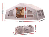Weisshorn Camping Tent Inflatable Beach Tent 6 Person 360CM TENT-E-INFLA-3.6X3.6-BR
