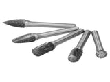 5Pcs/Set Tungsten Steel Grinding Burr Rotary Grinders 6MM Shank Head Rotary Cutter V1294-YM0901-3111200215711