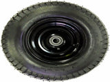Pneumatic 16 Inch Wide Wheel Rubber Wheelbarrow Steel Wheel 16x6.50-8 V284-WHEEL5008