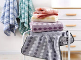 Blue Premium Coral Fleece Towel Set 1 Bath Towel Soft, V888-ELOSUNG17595