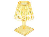 LED Crystal Table Lamp Transparent Prism Dimmable Desk Lamp USB Charging Indoor LightingYellow V1294-YM0901-3119210122317