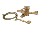 Brass Shower European Antique Simple Wall Mount Handheld Shower Set with Accessories for V1294-YM0521-3112220097011