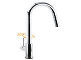 WELS Chrome 2 Modes Spray Pull Out Kitchen Swivel Faucet Sink Tap Laundry Mixer V1233-KRD519CR