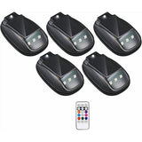 Solar Powered Cab Lights, Solar Wireless No Drill Truck Cab Roof Lights With Vibration Sensor V1369-AZ3-W-09717