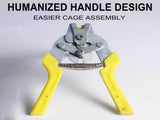 M-Type Nail Ring Pliers Kit with 600 Clips Automatic Cage Building Tool for Chicken Coops & Fences V1189-LWWAL-20260401-05410