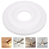Decorative PU Ceiling Medallion Cover Plate for Ceiling Fans and Light Fixtures, Elegant Home Decor V1370-AZ4-20082