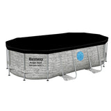 Bestway Swimming Pool 427x250x100cm Steel Frame Above Ground Pools Filter Pump Ladder 7250L BW-POOL-427CM-56715
