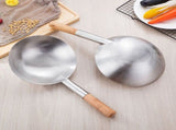 Serving Spoon Stainless Steel with Wooden Handle, Kitchen Scoop V1192-AZ-W-32621