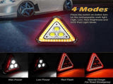 LED Emergency Warning Triangle, Portable USB Rechargeable 4 Light Modes V1263-JX-5808