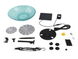 Solar Bird Bath Fountain Sturdy Plastics Hanging Bird Bath Bubbler Fountain Bird Feeder for Outdoor V1294-YM0901-3111240307511